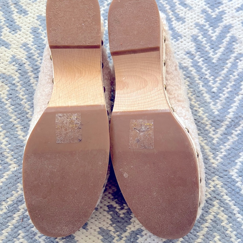 Jcrew Sherpa Mule Clogs Size 8 - Like New! - image 4
